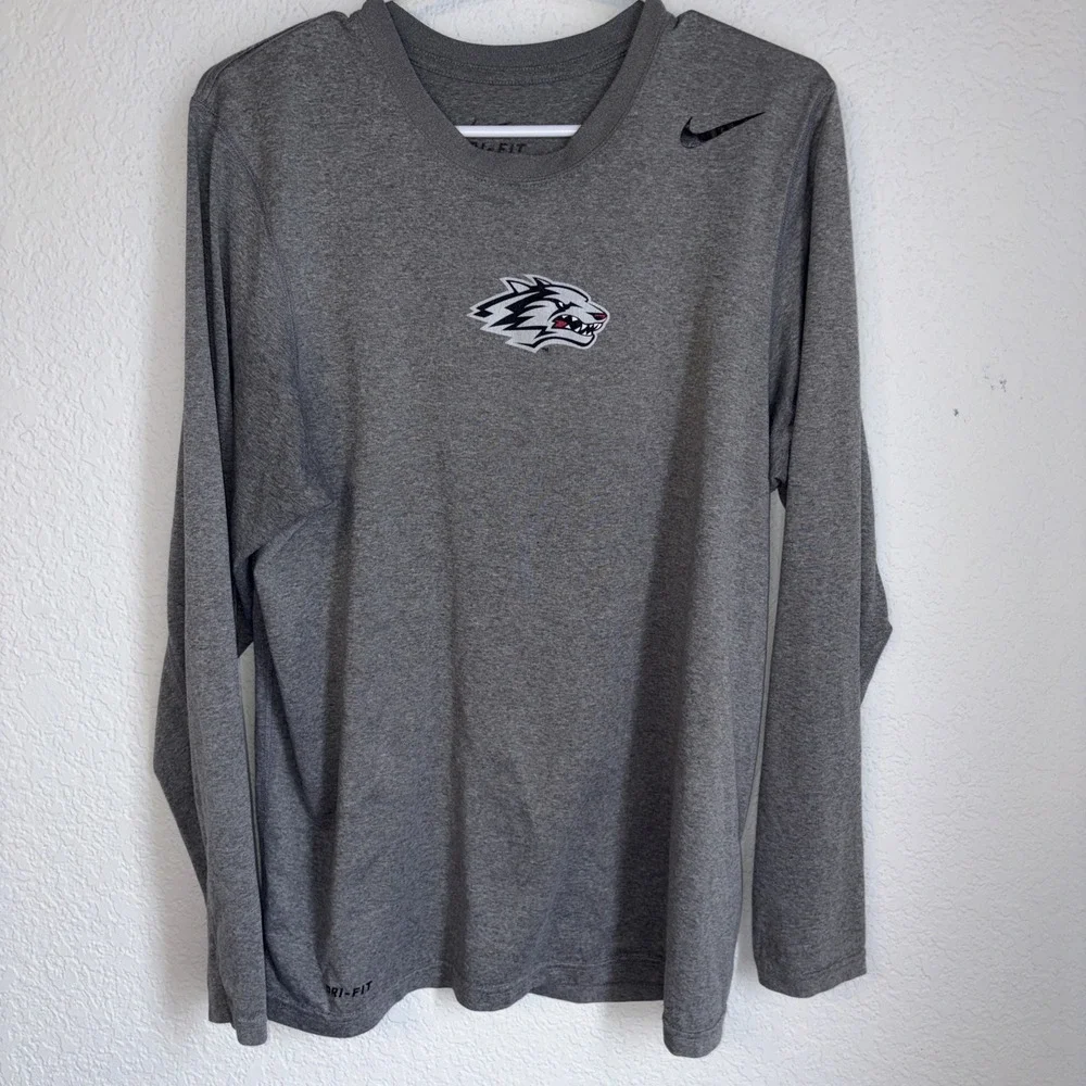 University Of New Mexico Nike Fit Fit Long Sleeve Athletic Shirt Size Small